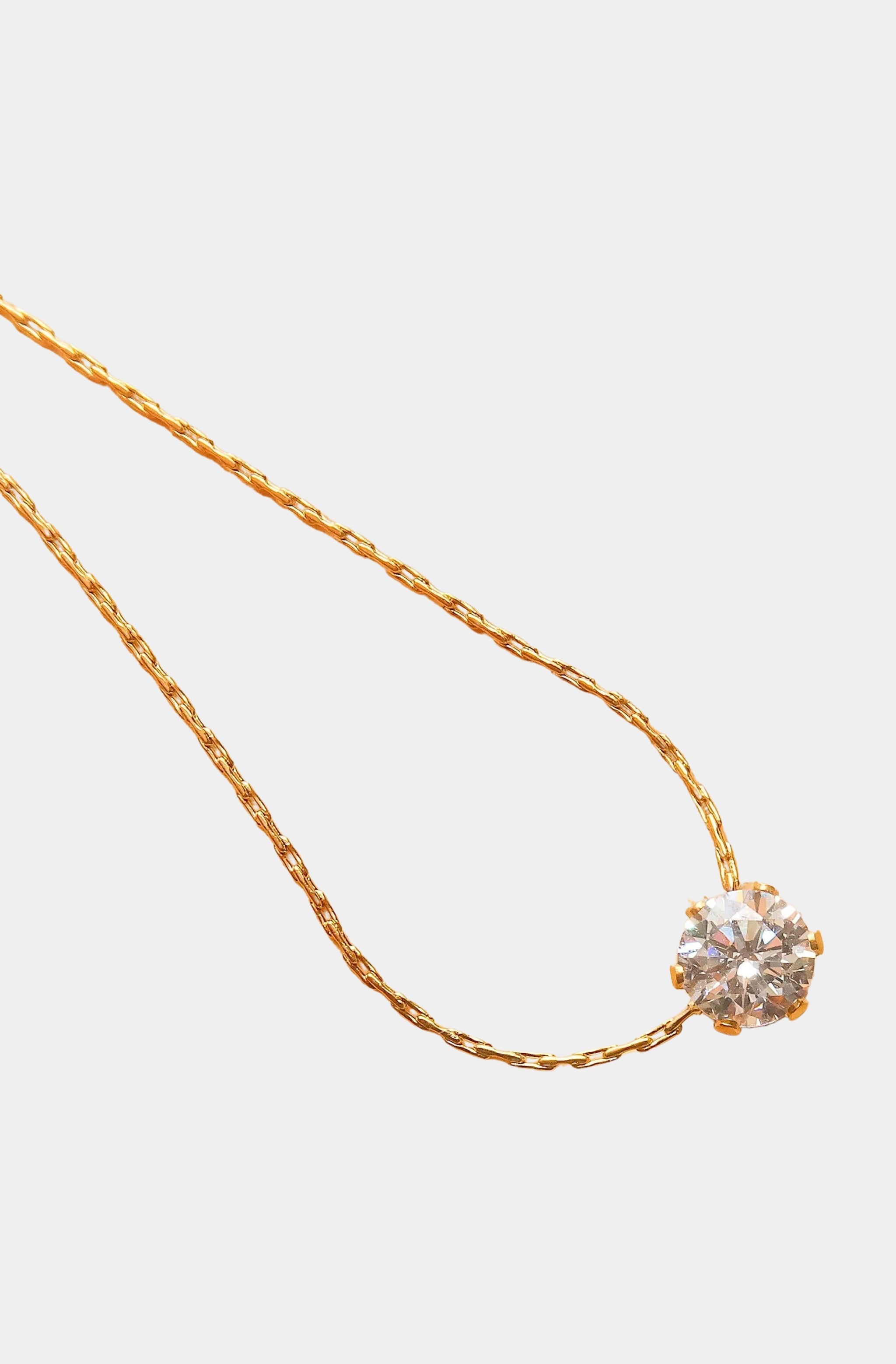 Ciara Petite Round CZ Necklace