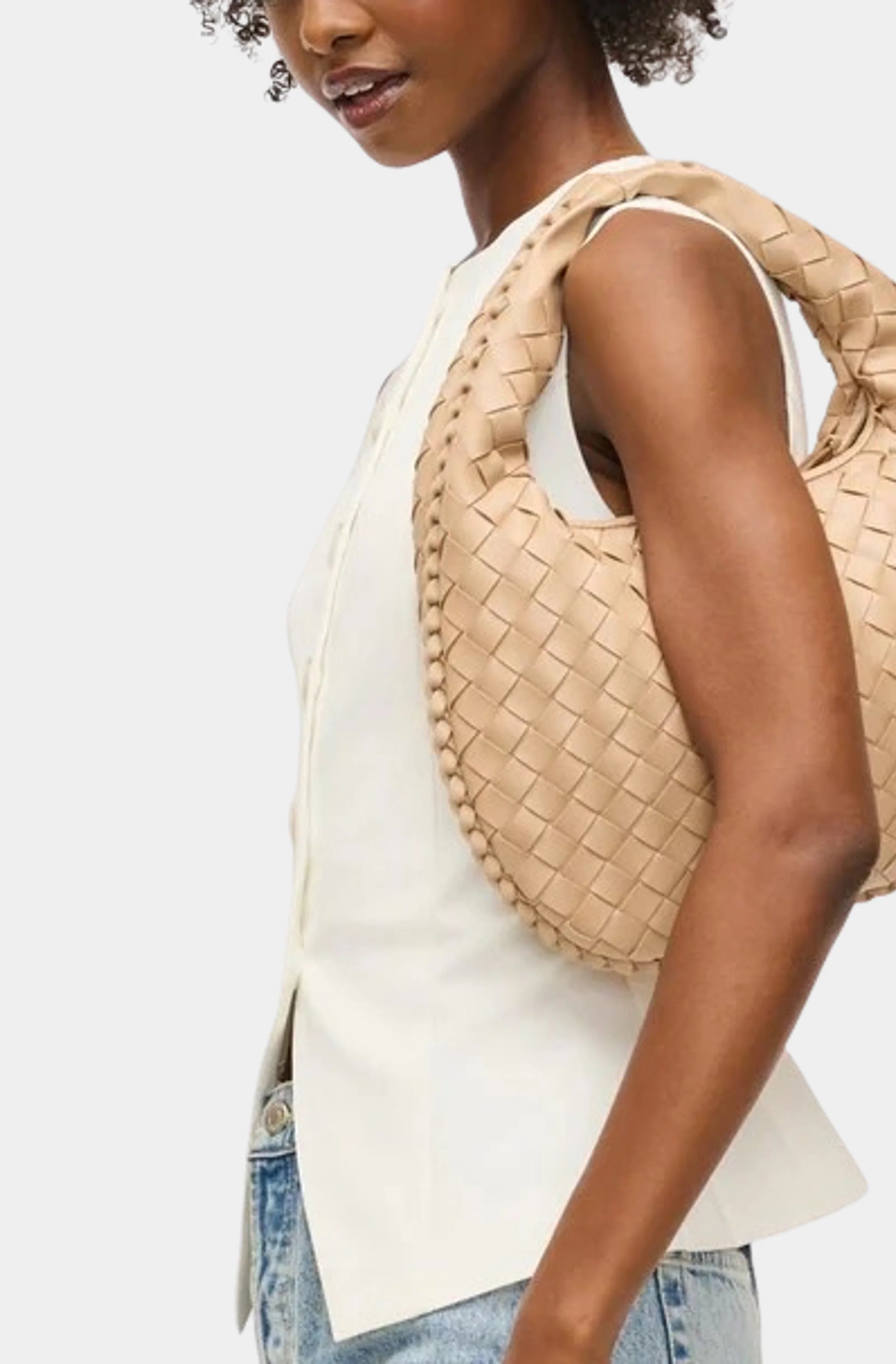 Wendy Woven Shoulder Bag