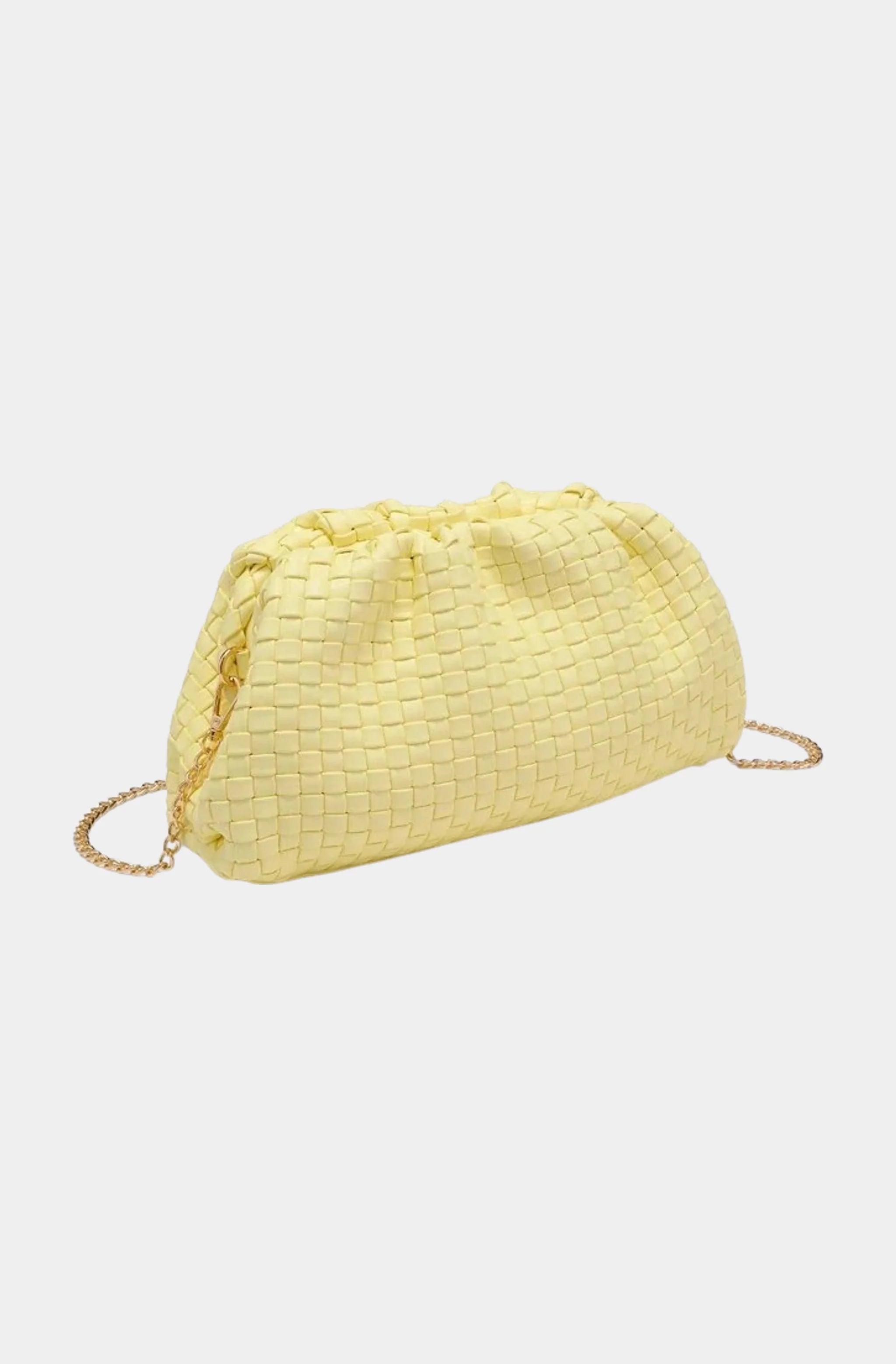 Tate Woven Frame Clutch