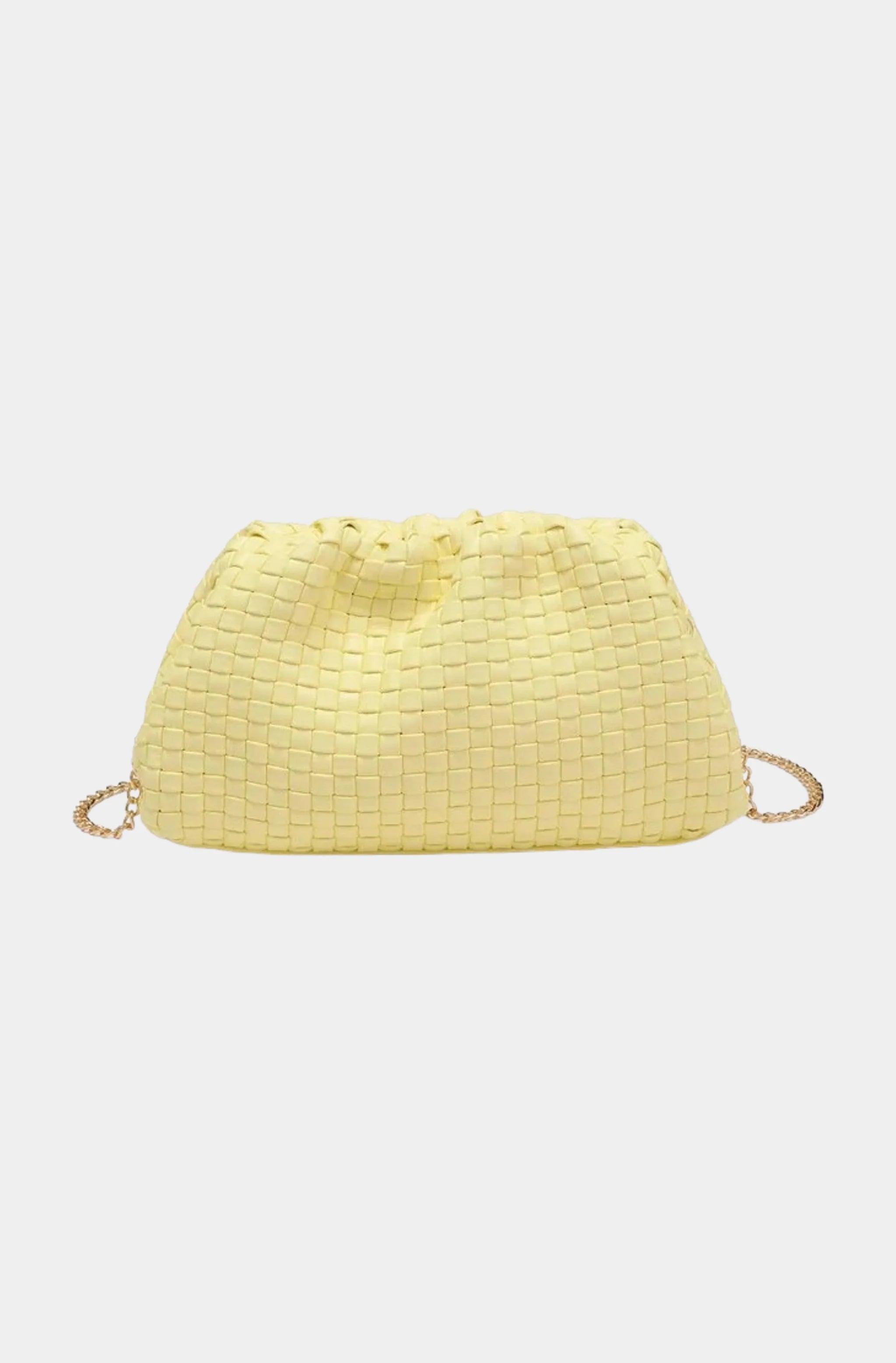 Tate Woven Frame Clutch