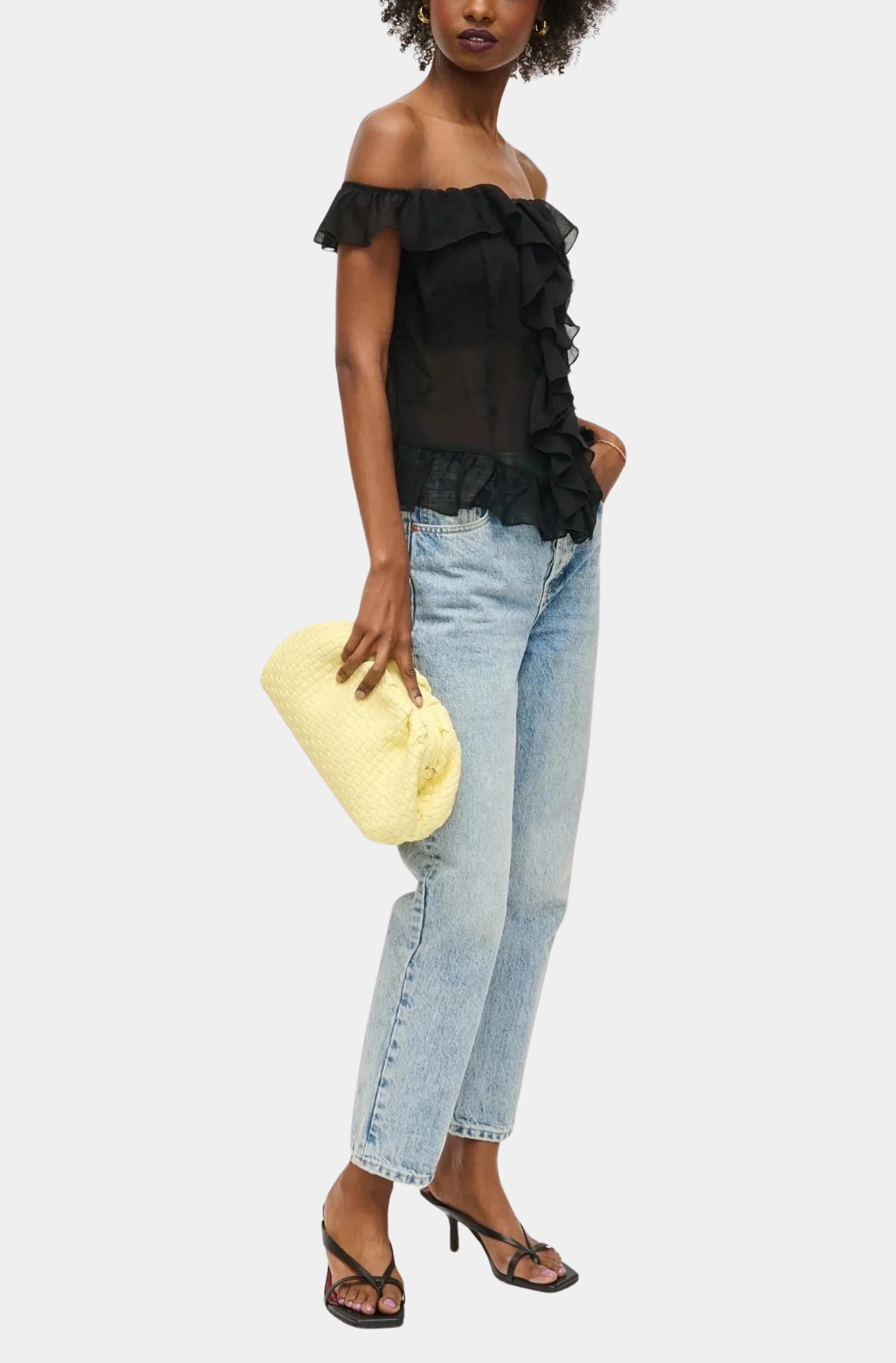 Tate Woven Frame Clutch