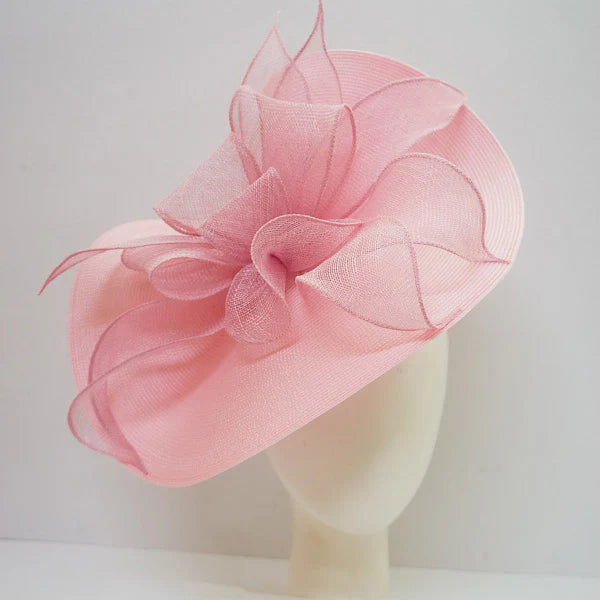 Large Poly Fascinator Large Sinamay Flower Headband