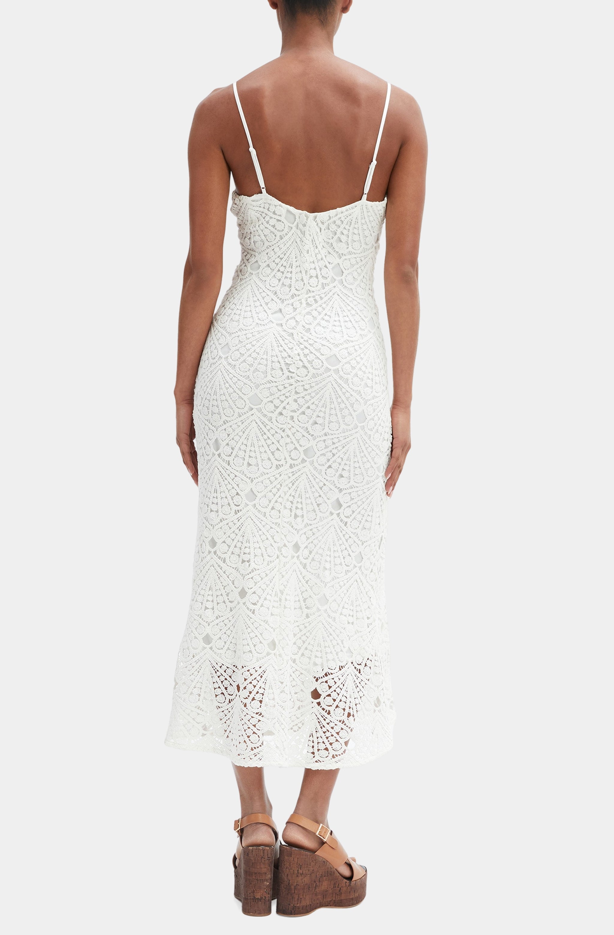 Adoni Crochet Midi Dress