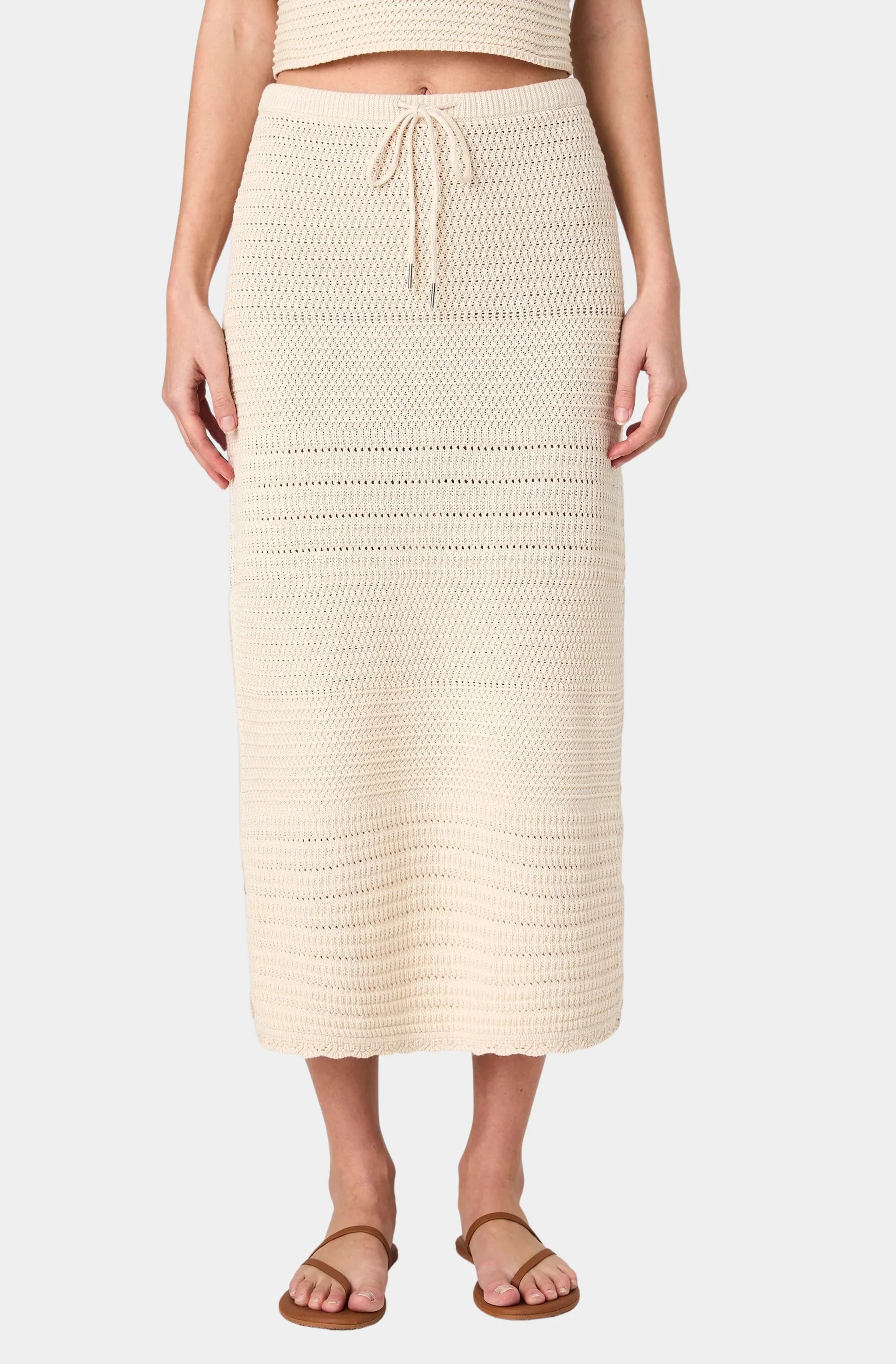 Nellis Cotton Side Slit Skirt