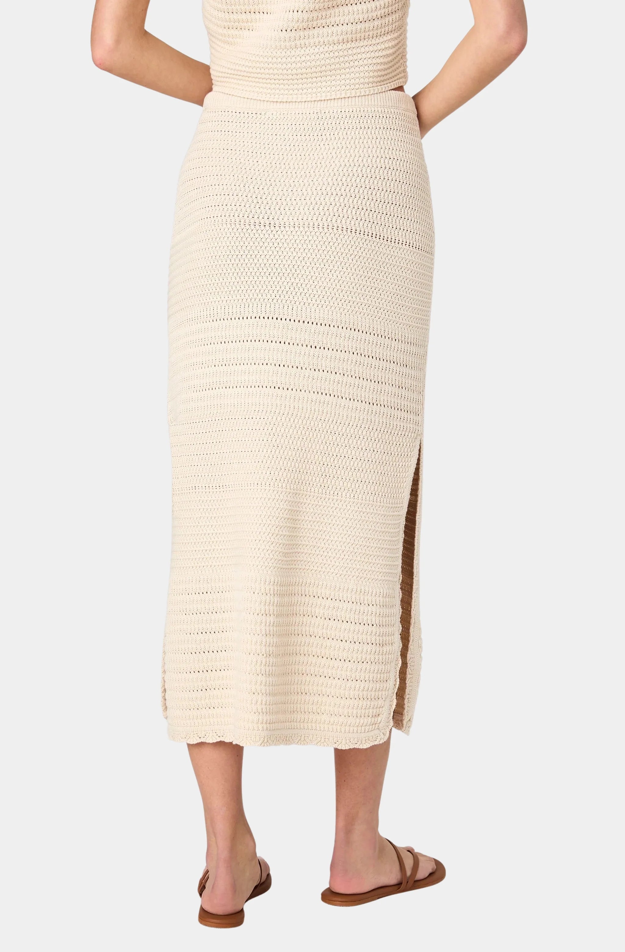 Nellis Cotton Side Slit Skirt