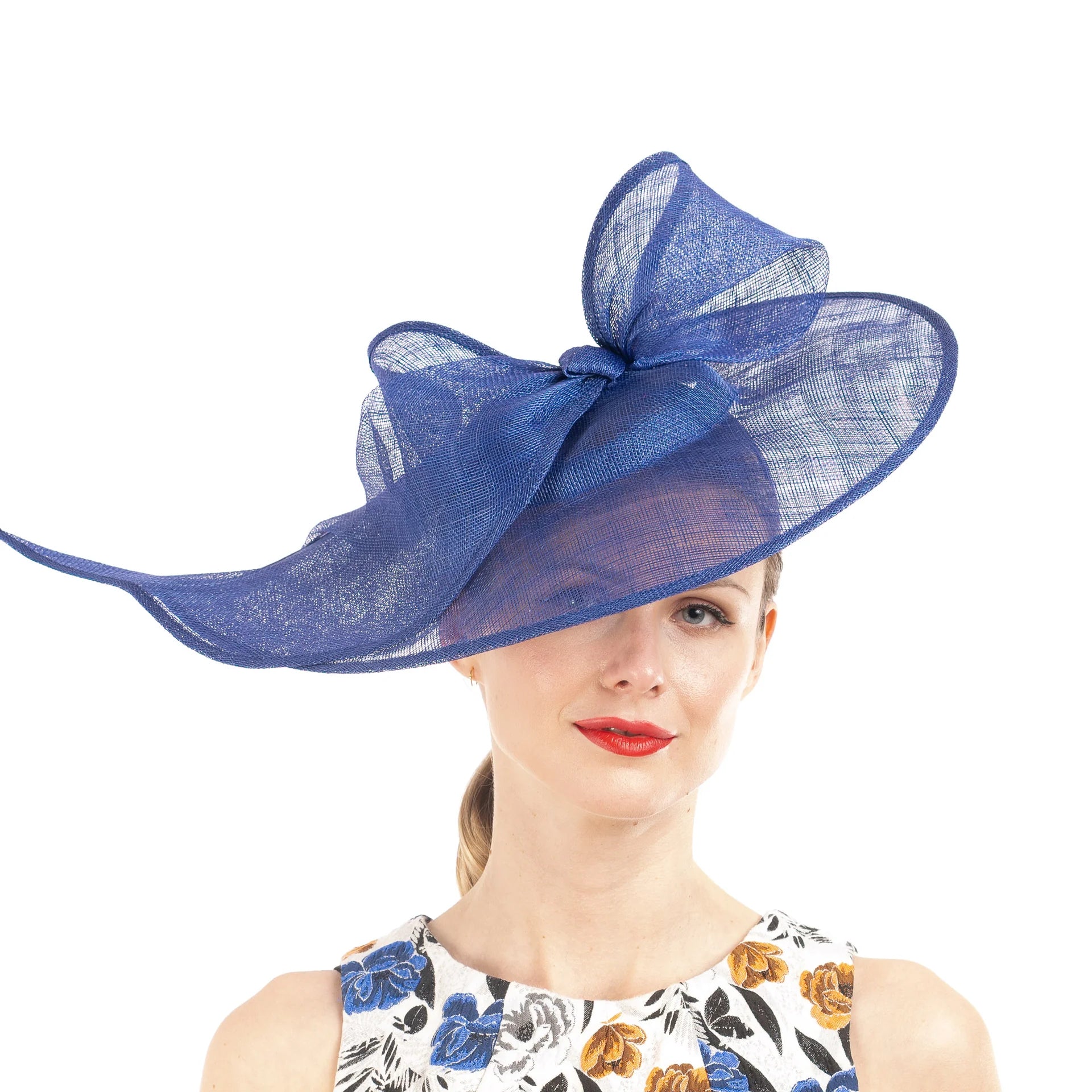 Large Sinamay Base With Big Bow Fascinator Headband
