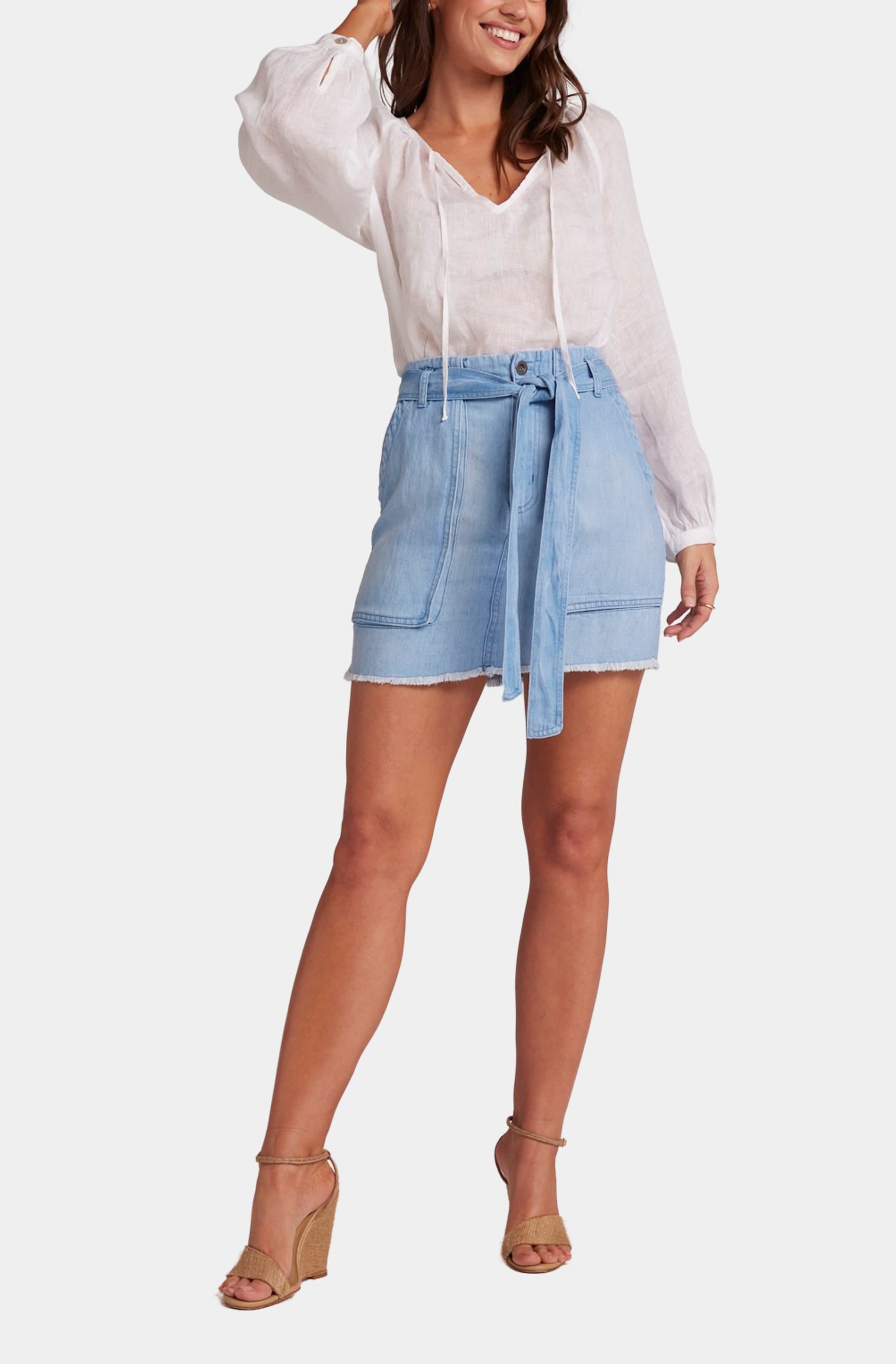 Sunny Utility Skirt with Sash