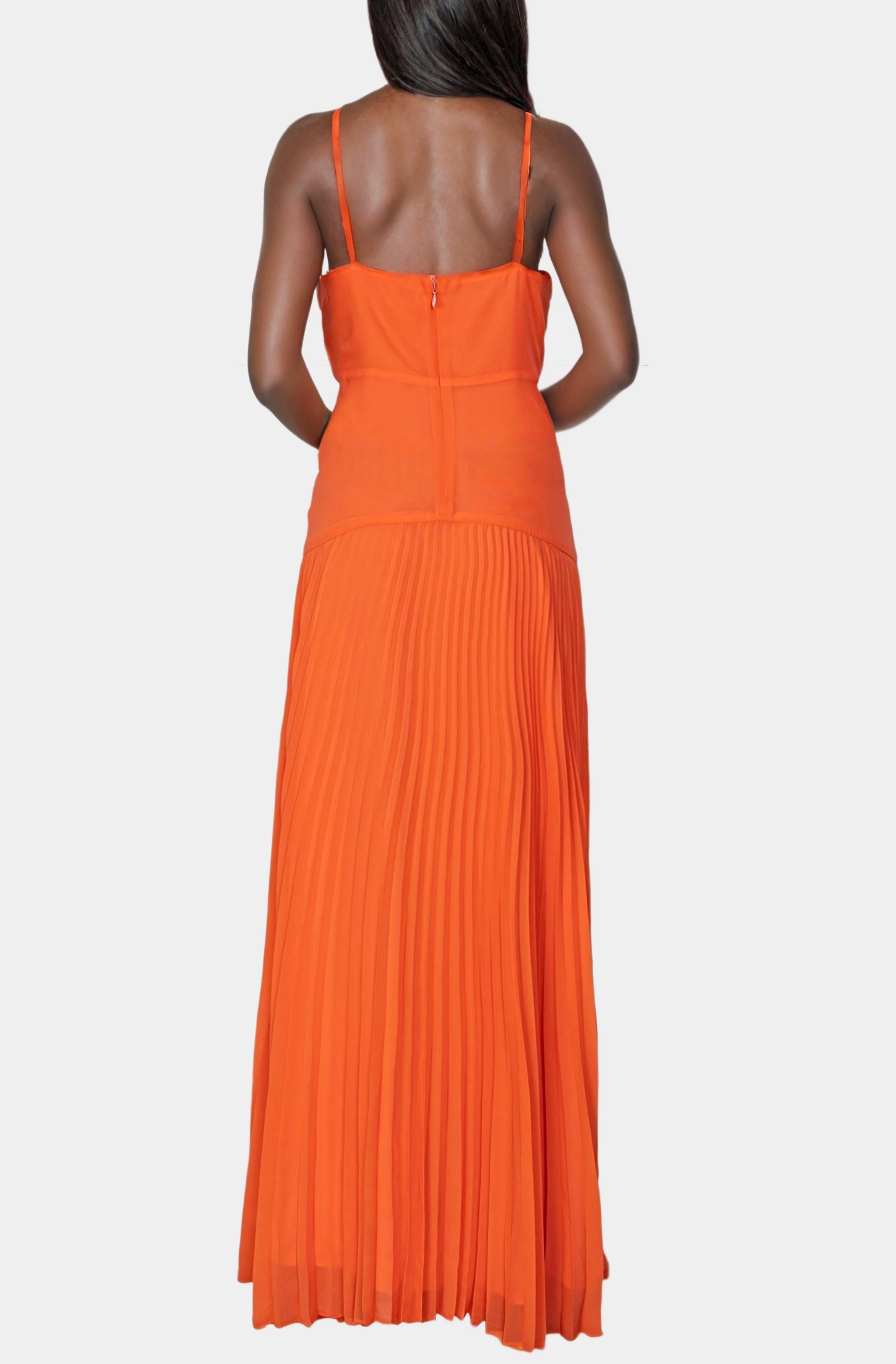 Jennelyn Chiffon Pleated Gown