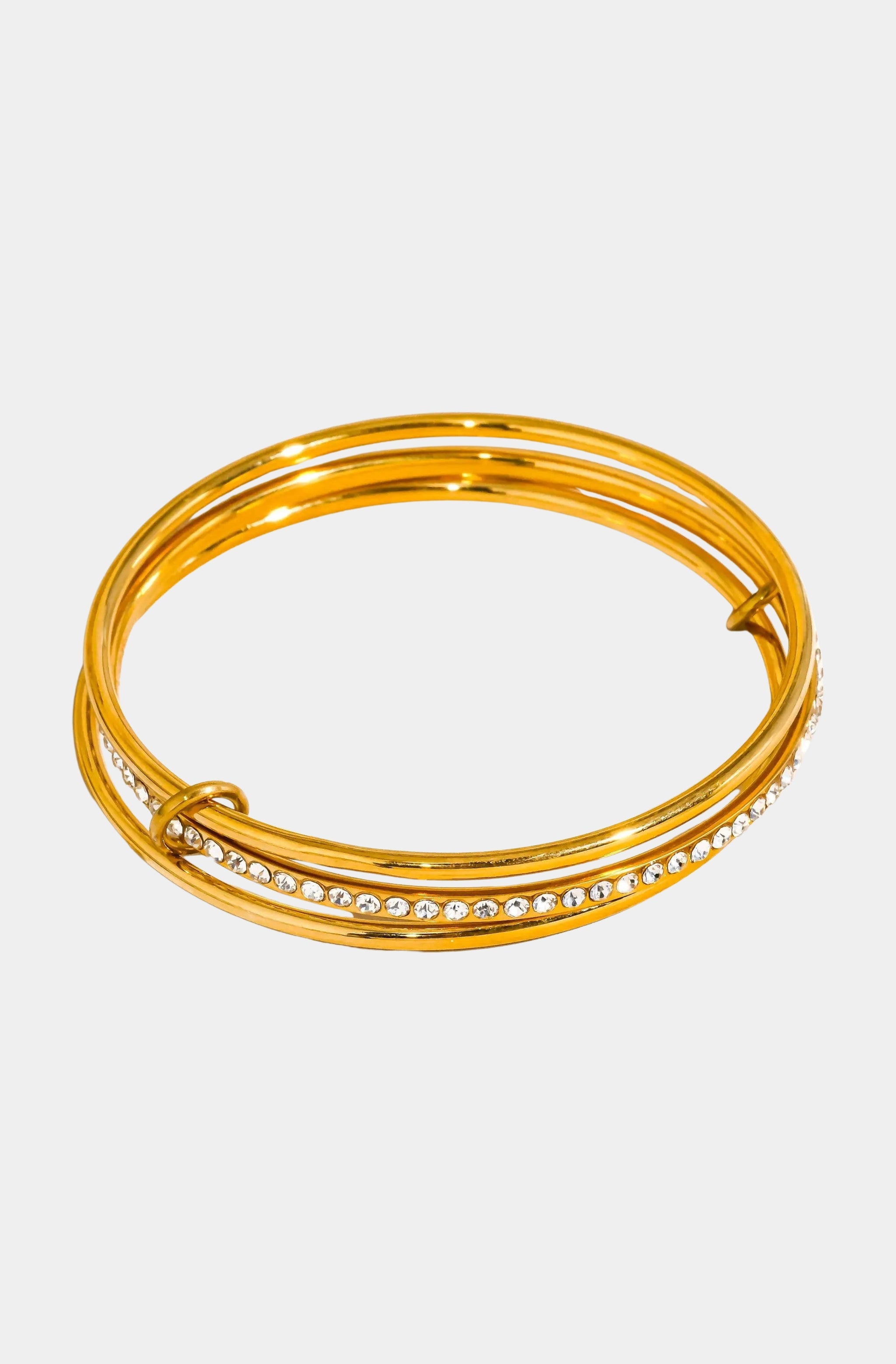 Frisson Rhinestone Stack Bracelet