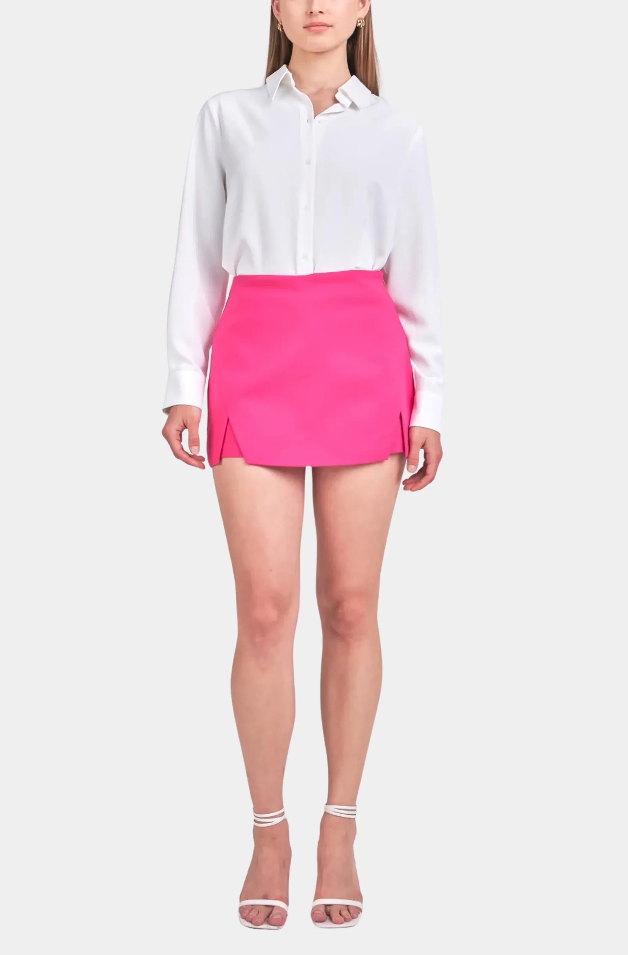 Contour Rib Front Slit Skort 14 – Hemline CityCentre