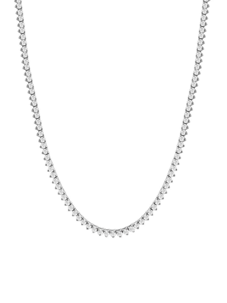 Graduated CZ Tennis Necklace