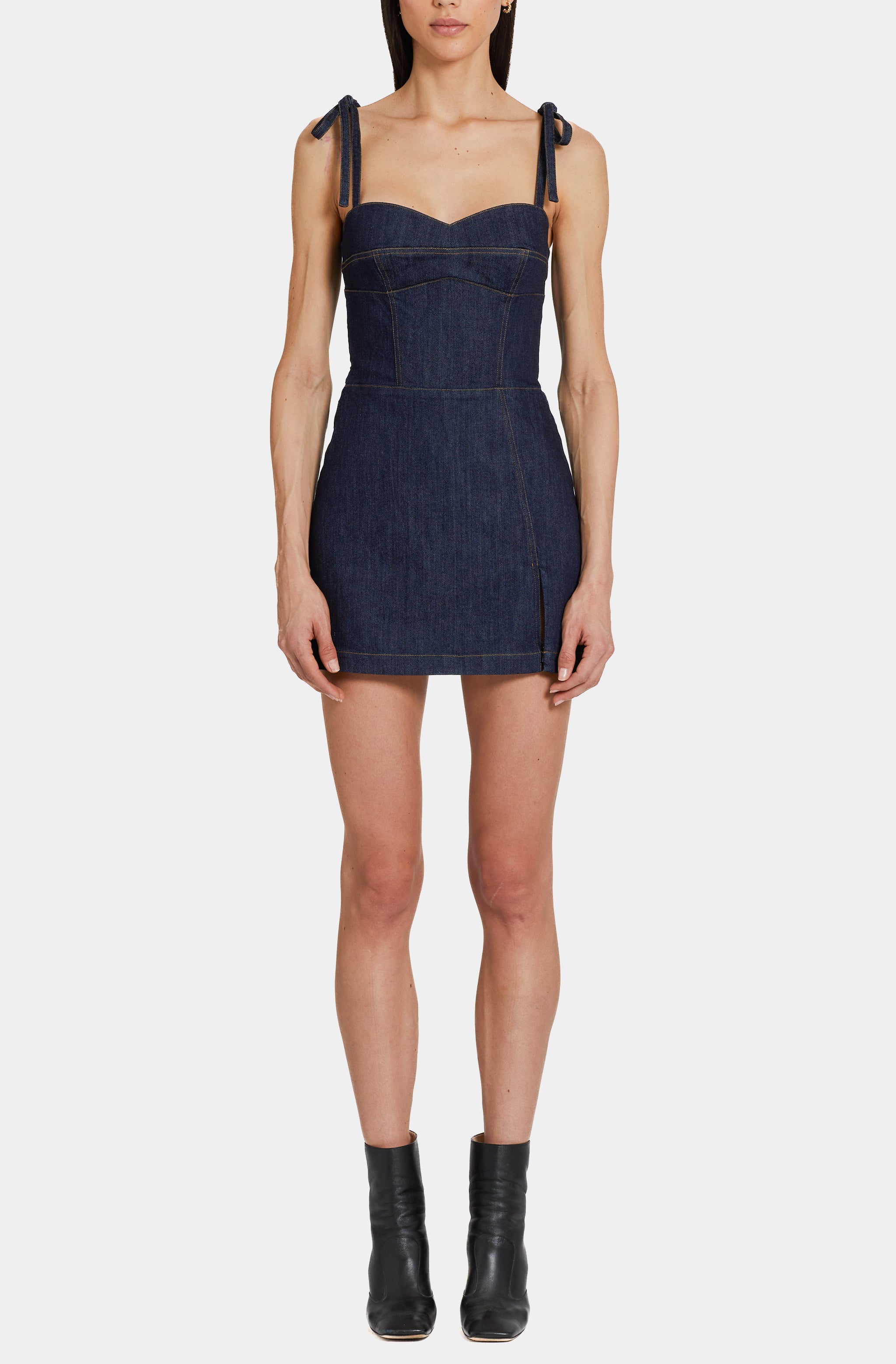 Taylor Denim Skort Romper