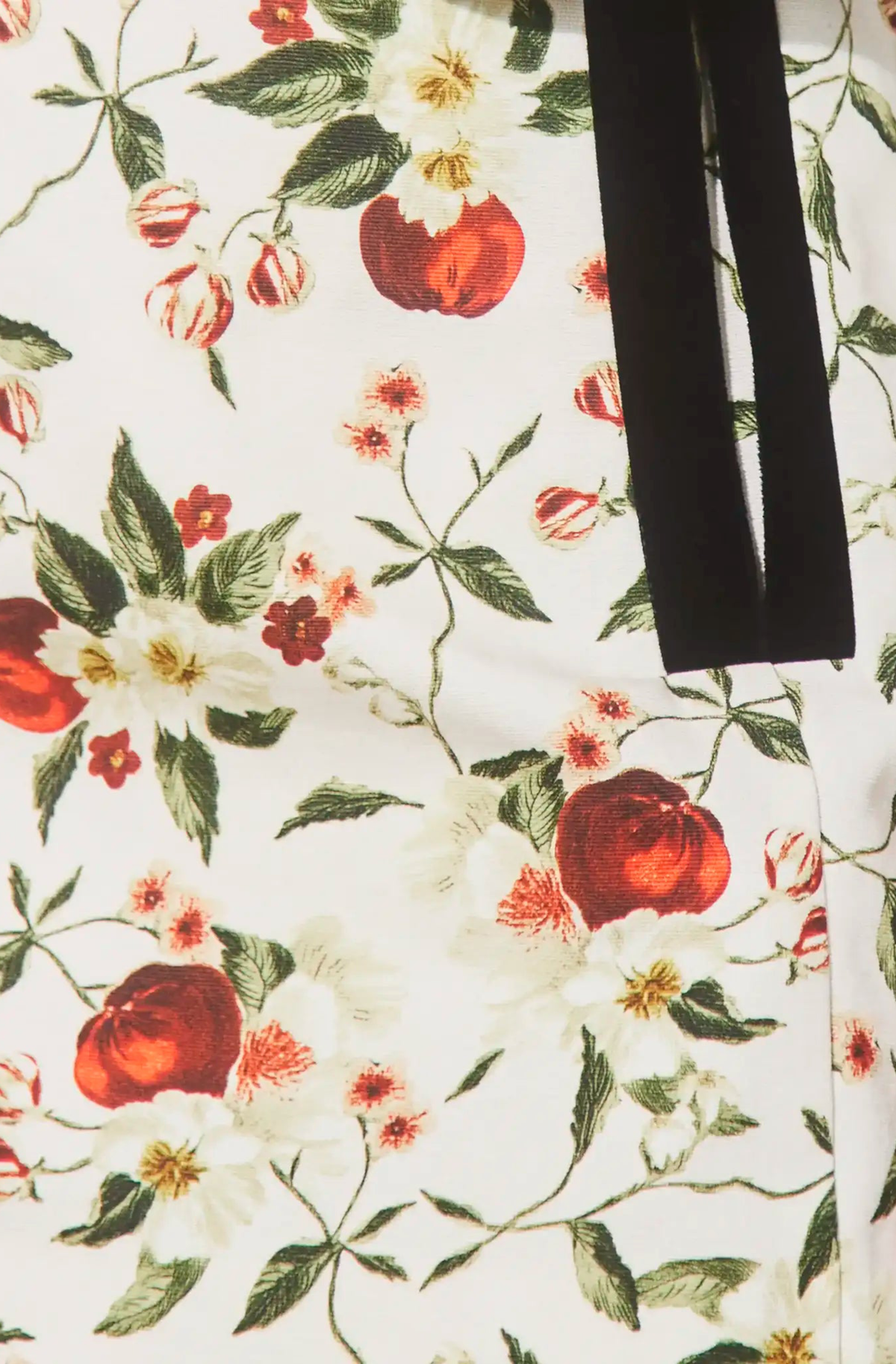 India Mini Skirt in Camella Ivory – detail view