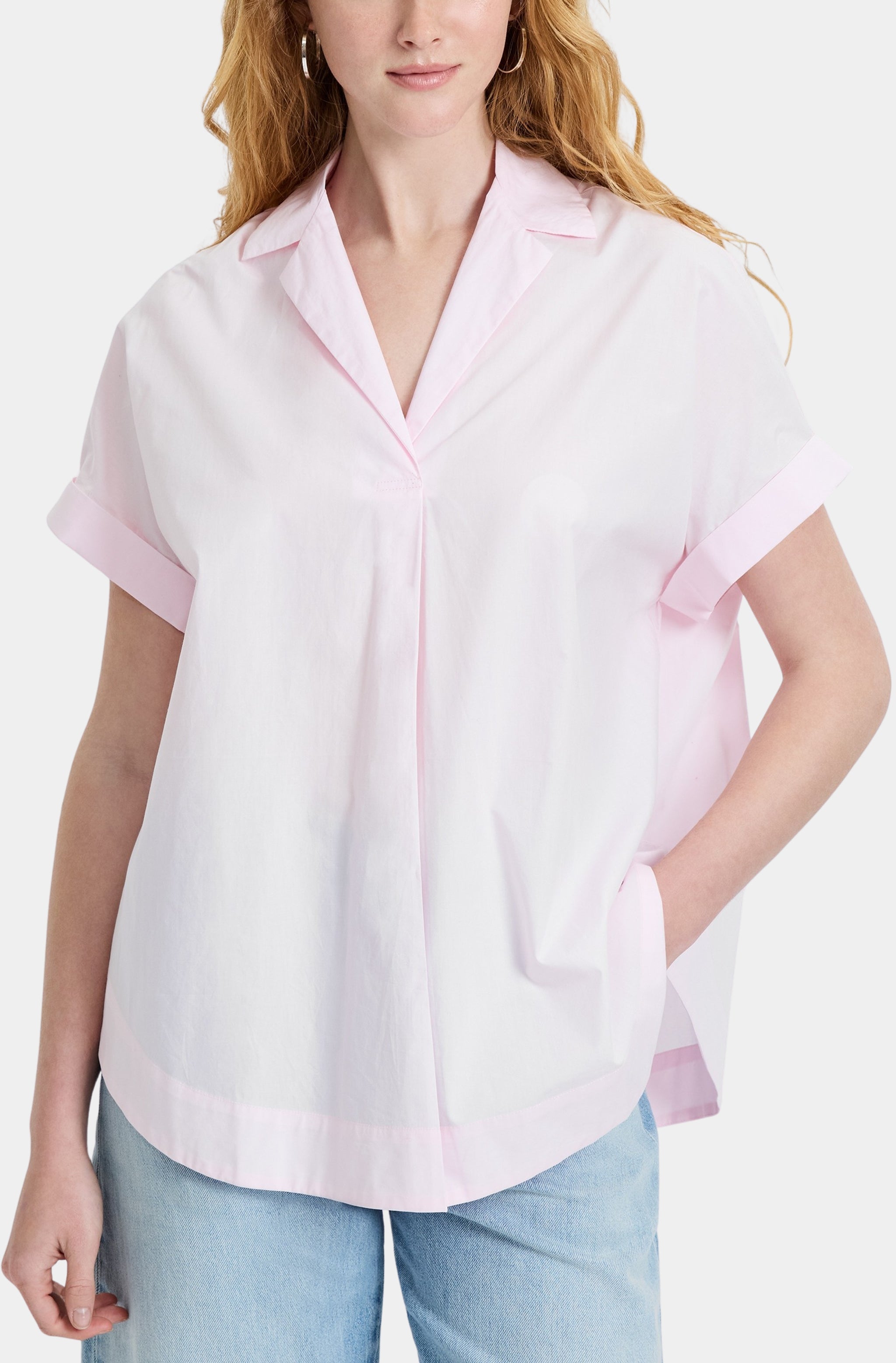 Poplin Collar Pullover