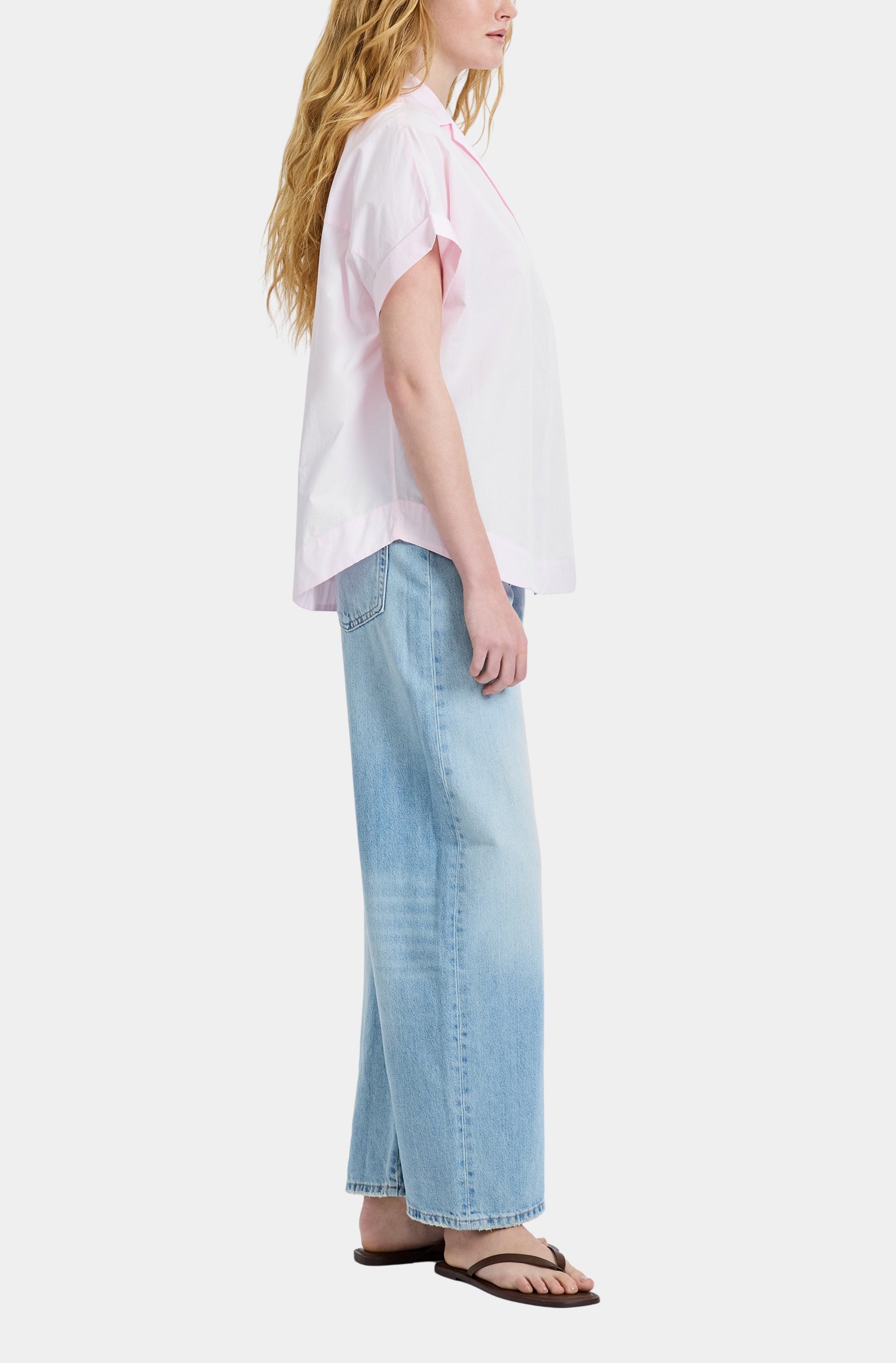 Poplin Collar Pullover