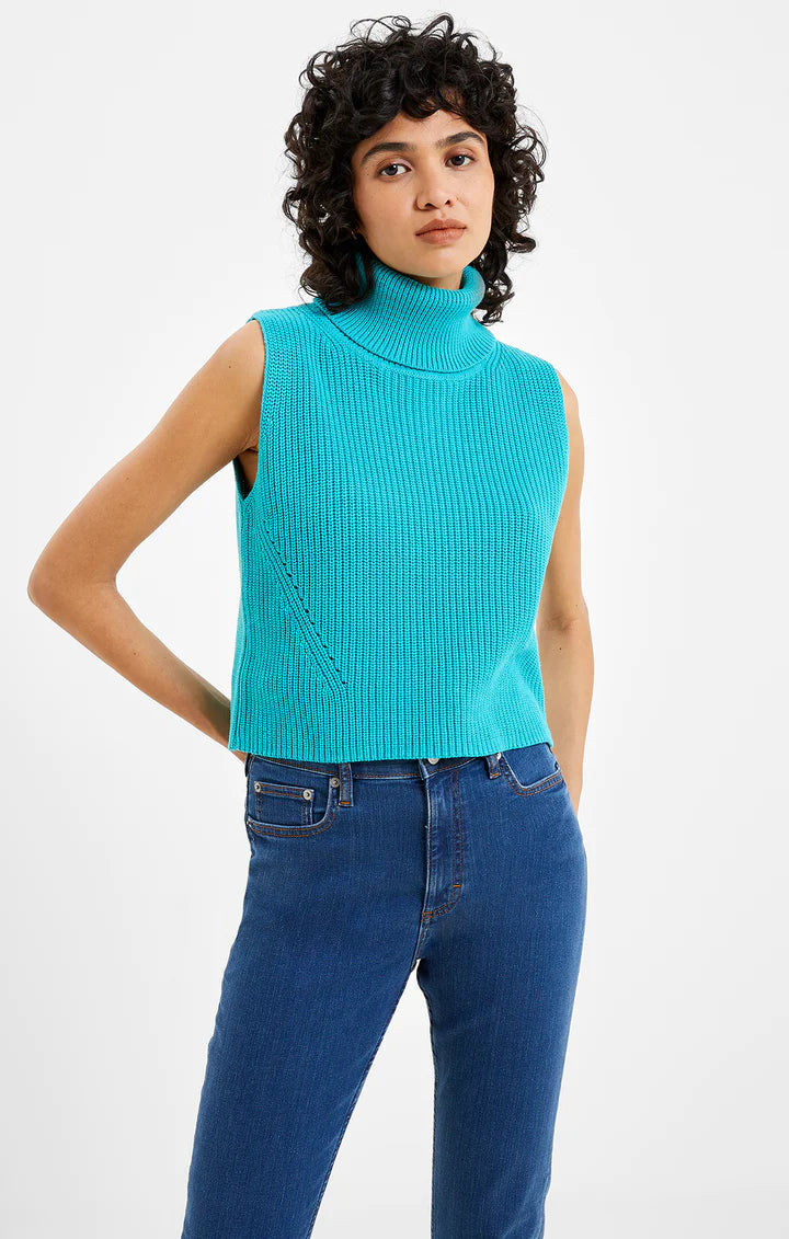 Mozart Cropped Sleeveless Sweater
