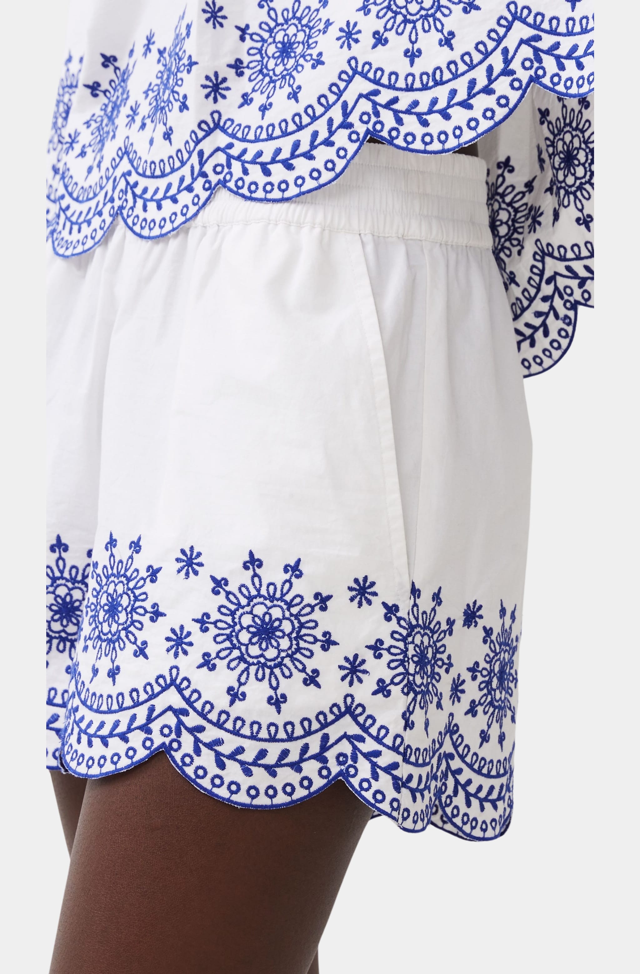 Alissa Cotton Embroidered Shorts