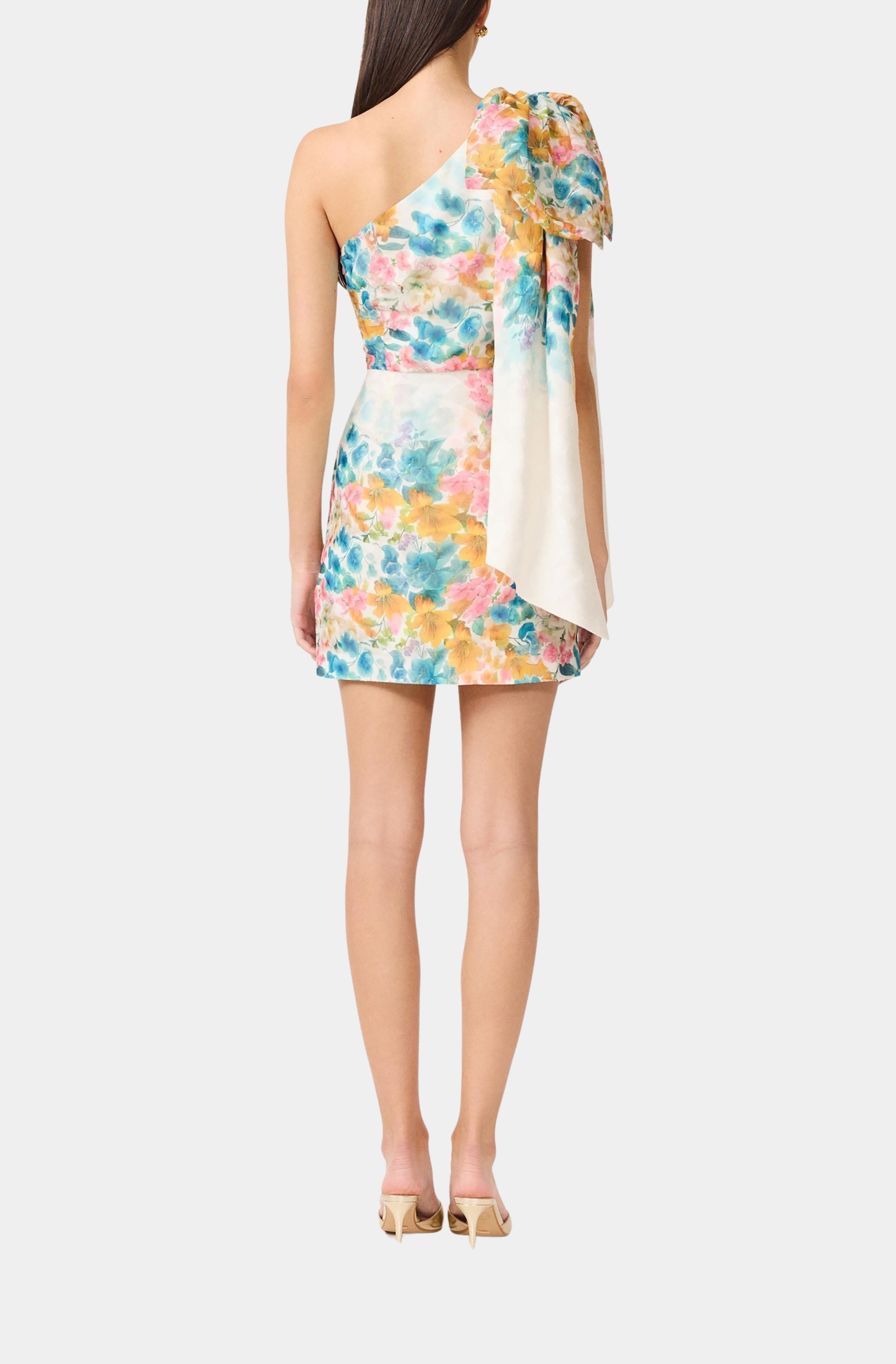 Clementina One Shoulder Sash Mini Dress