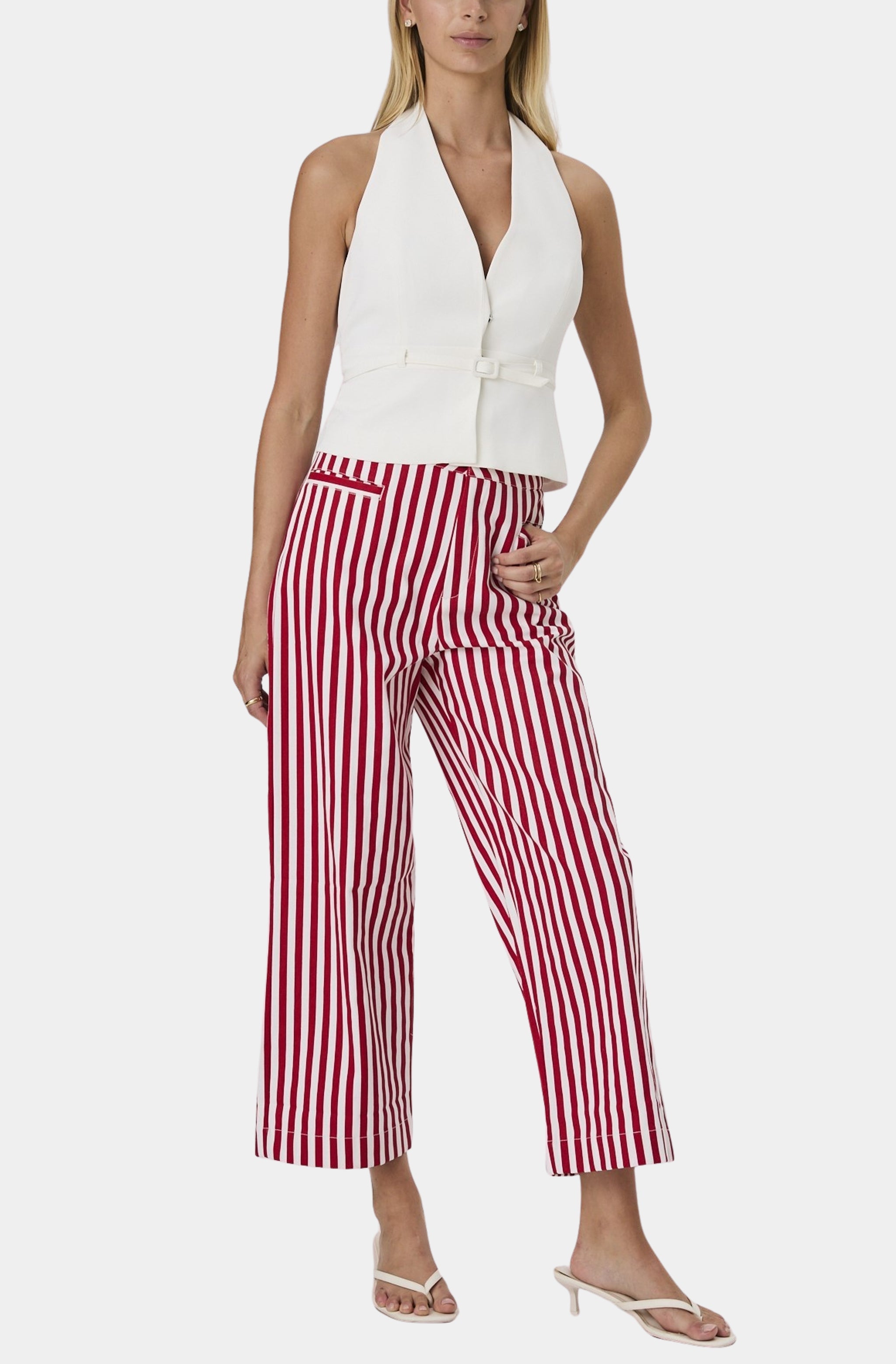 Keller Cotton Striped Trouser