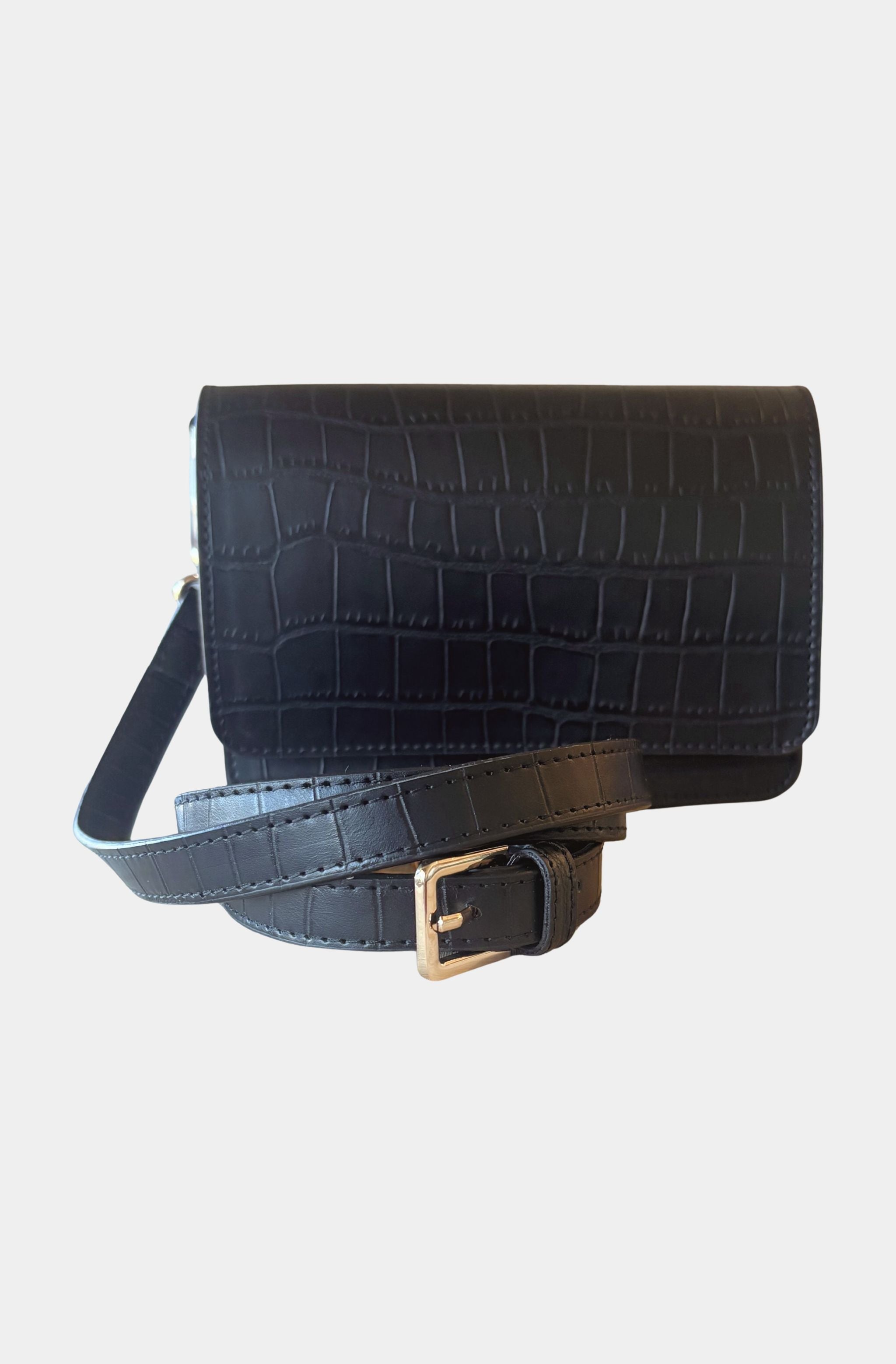 Luxe Croc Crossbody