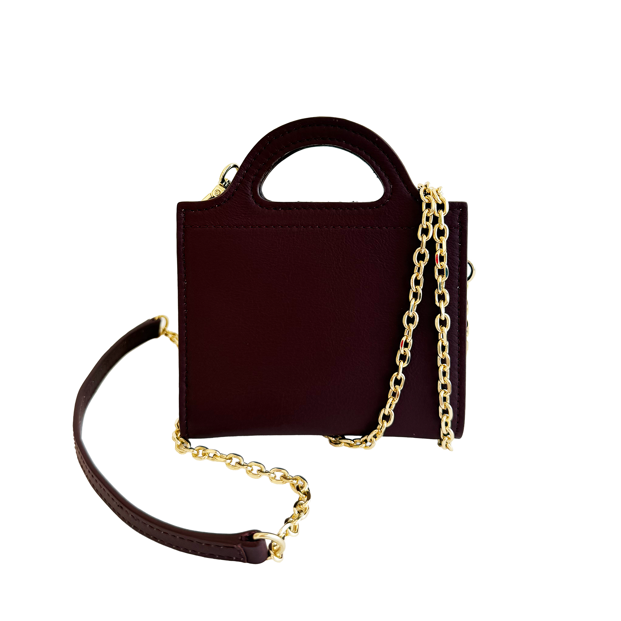 Fan-Fold Leather Crossbody Wallet