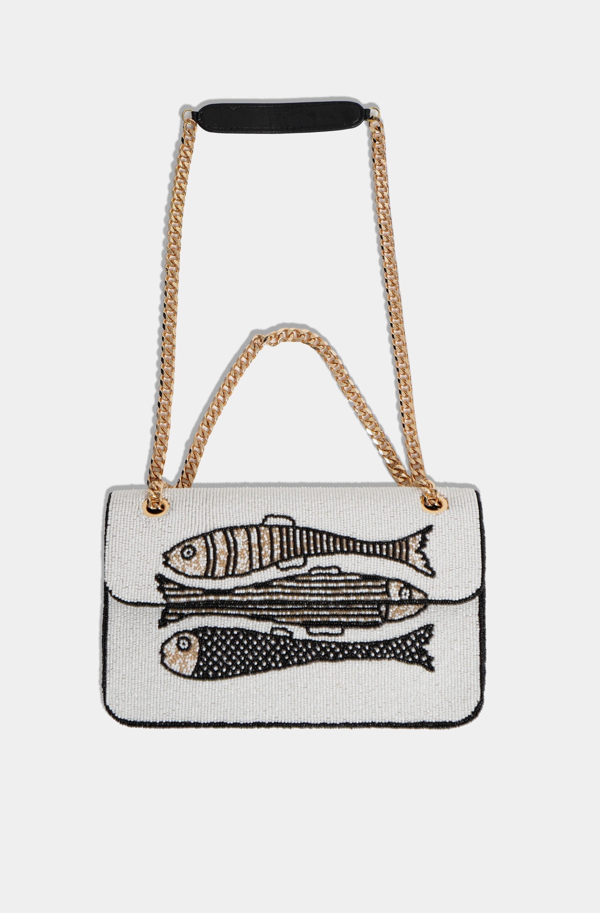 Hemline Exclusive Fish Chain Shoulder Bag