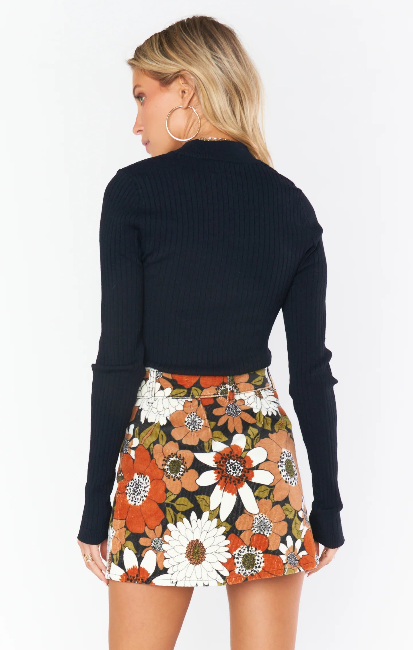 Tyra Belted Skirt Hutton Floral
