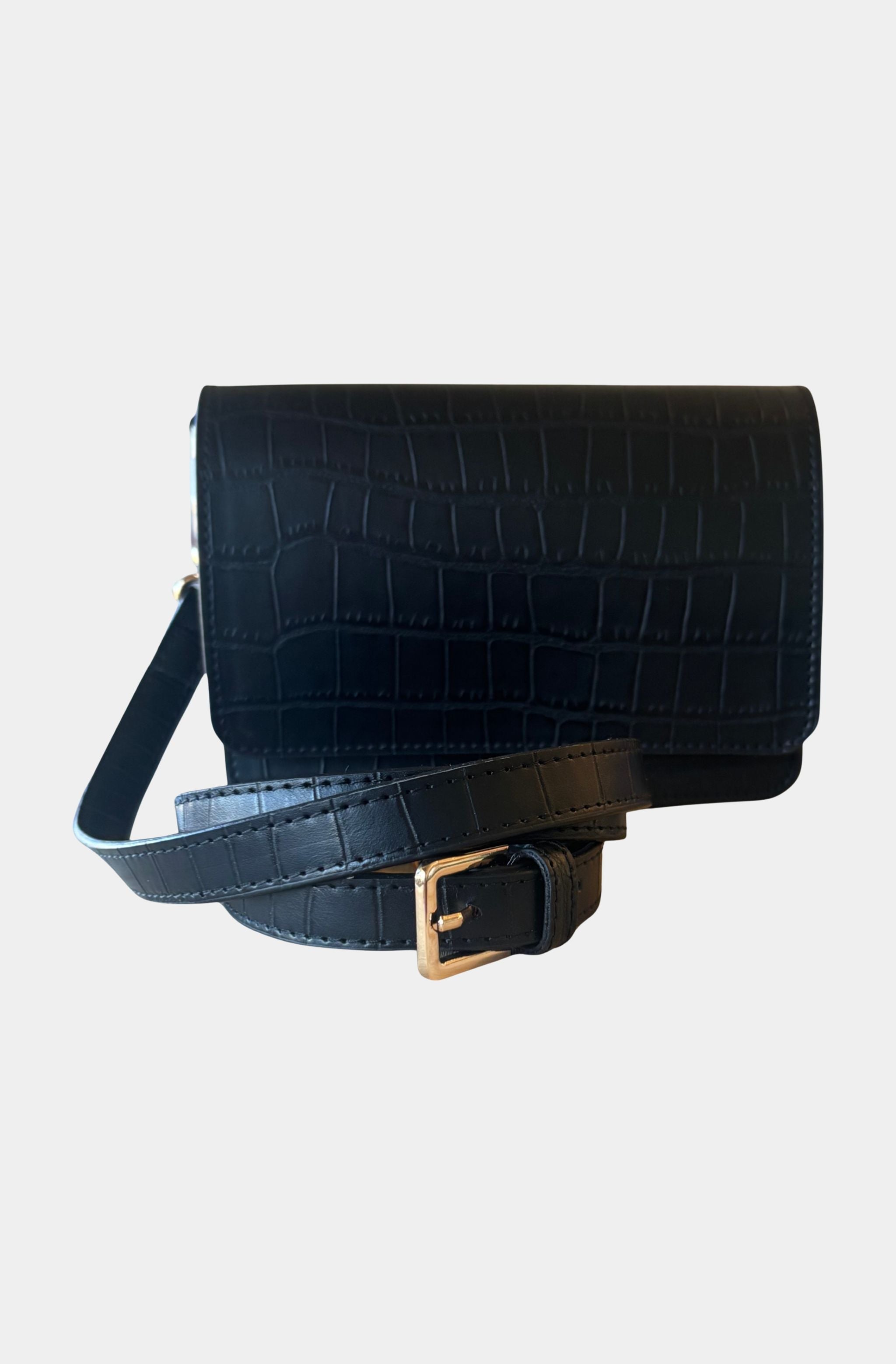 Luxe Croc Crossbody