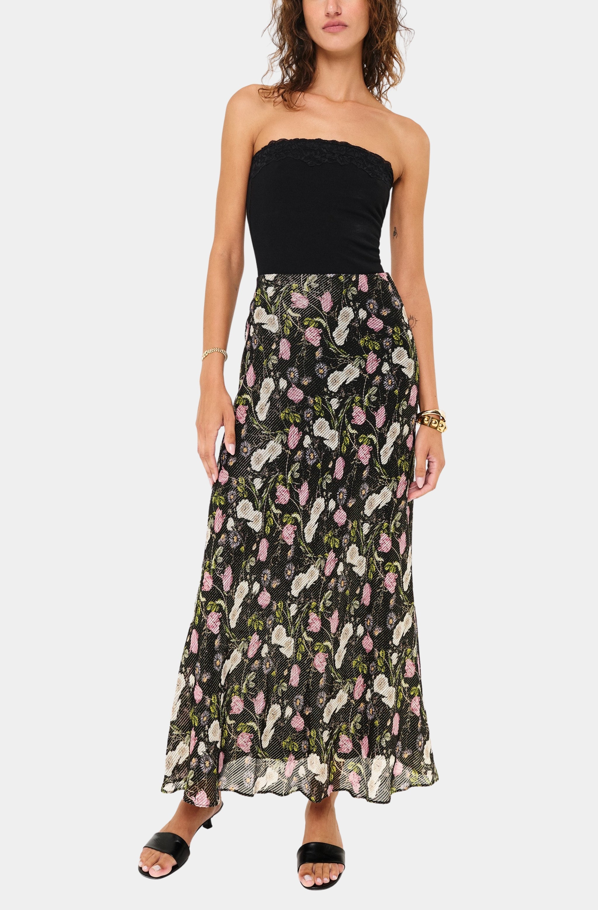 Rama Strapless Rib Knit Camisole