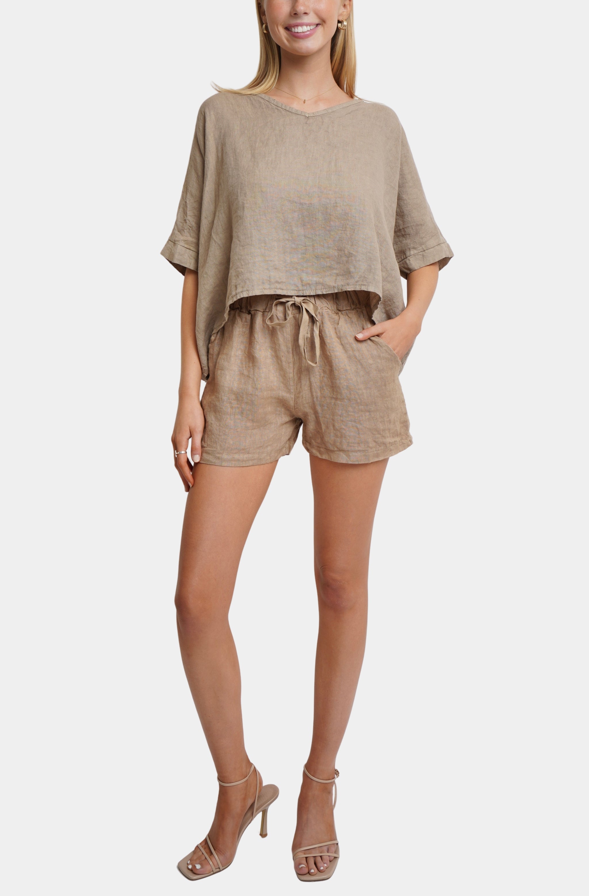Andreia Linen Shorts