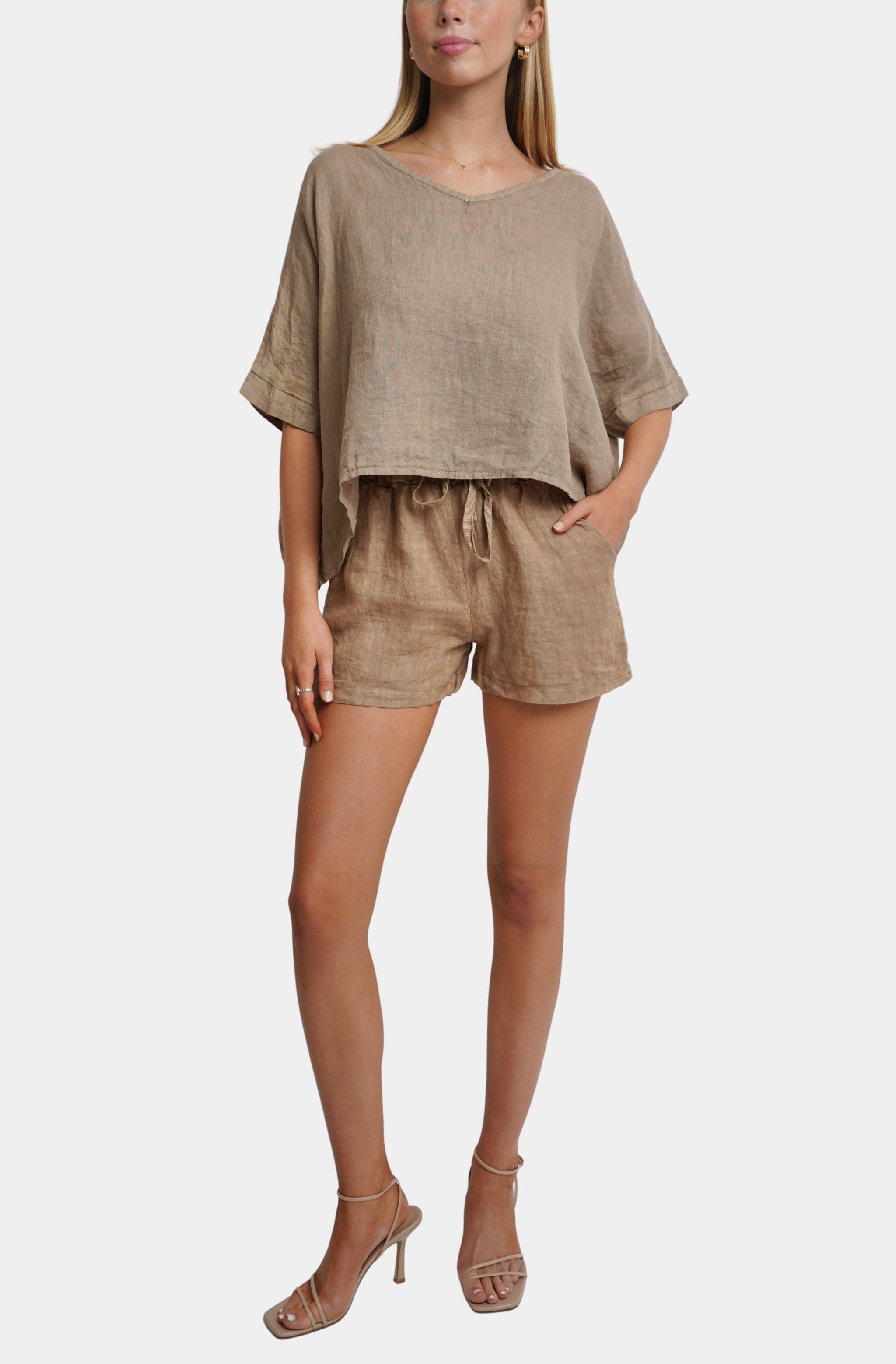 Andreia Linen Shorts