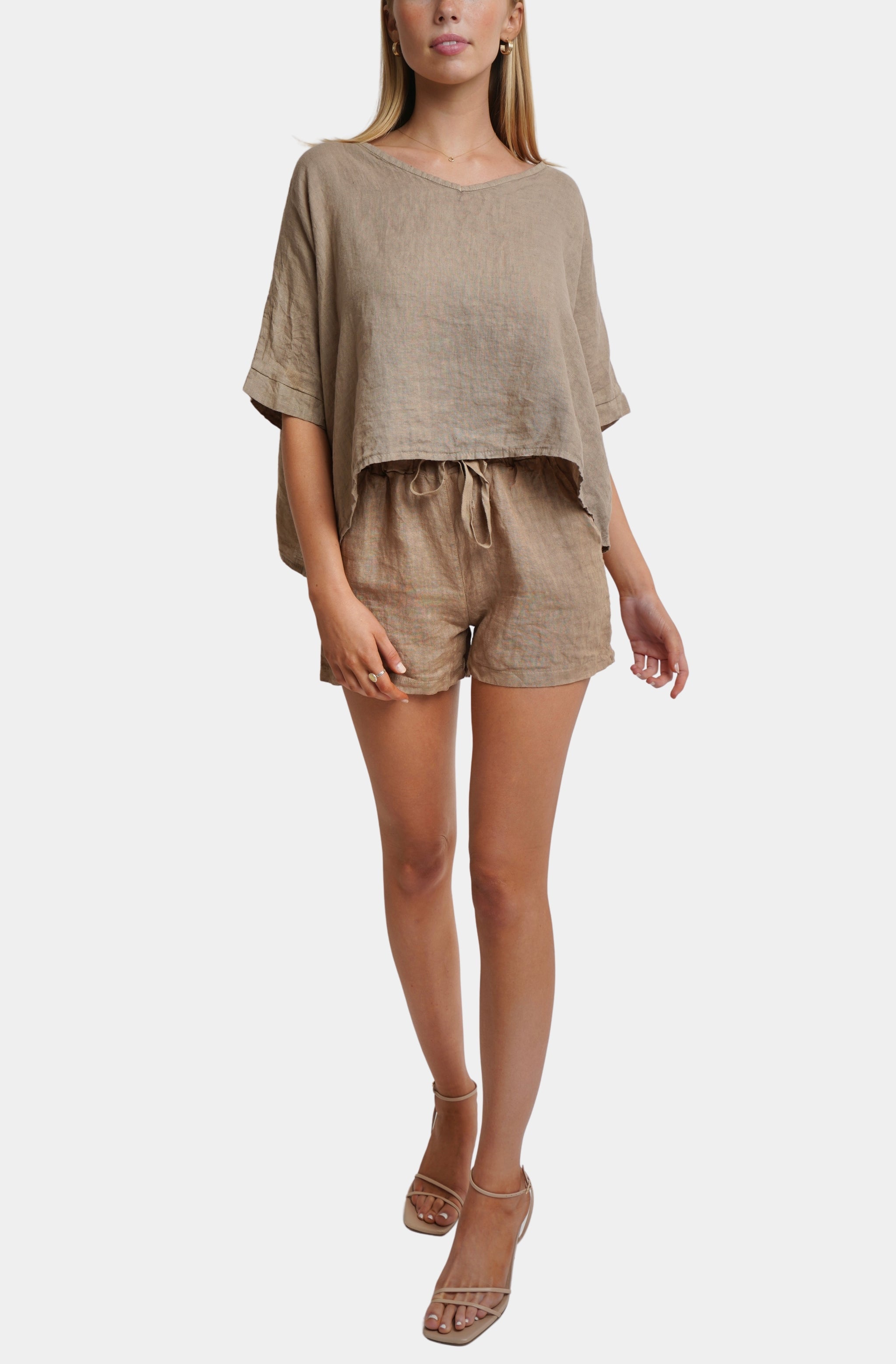 Andreia Linen Shorts