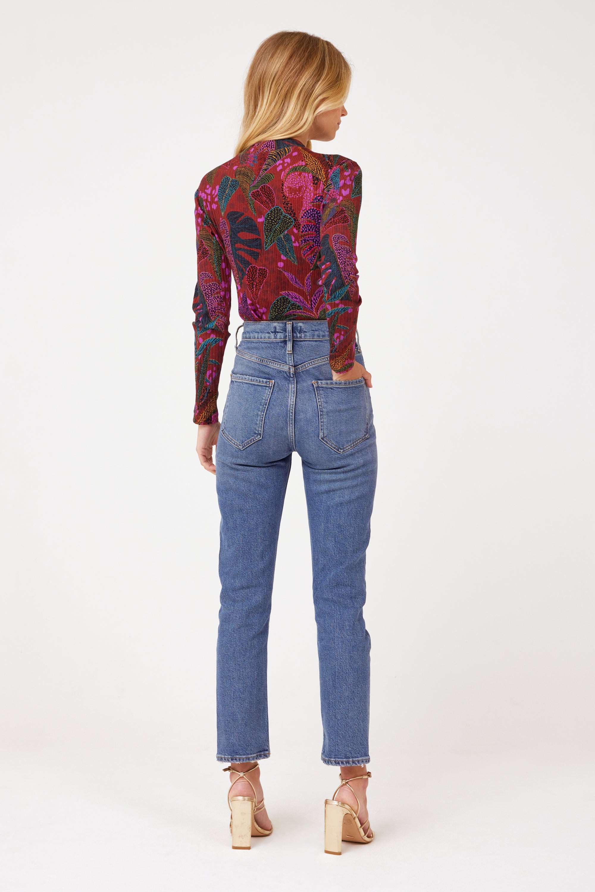 Dotted Forest Red Bodysuit