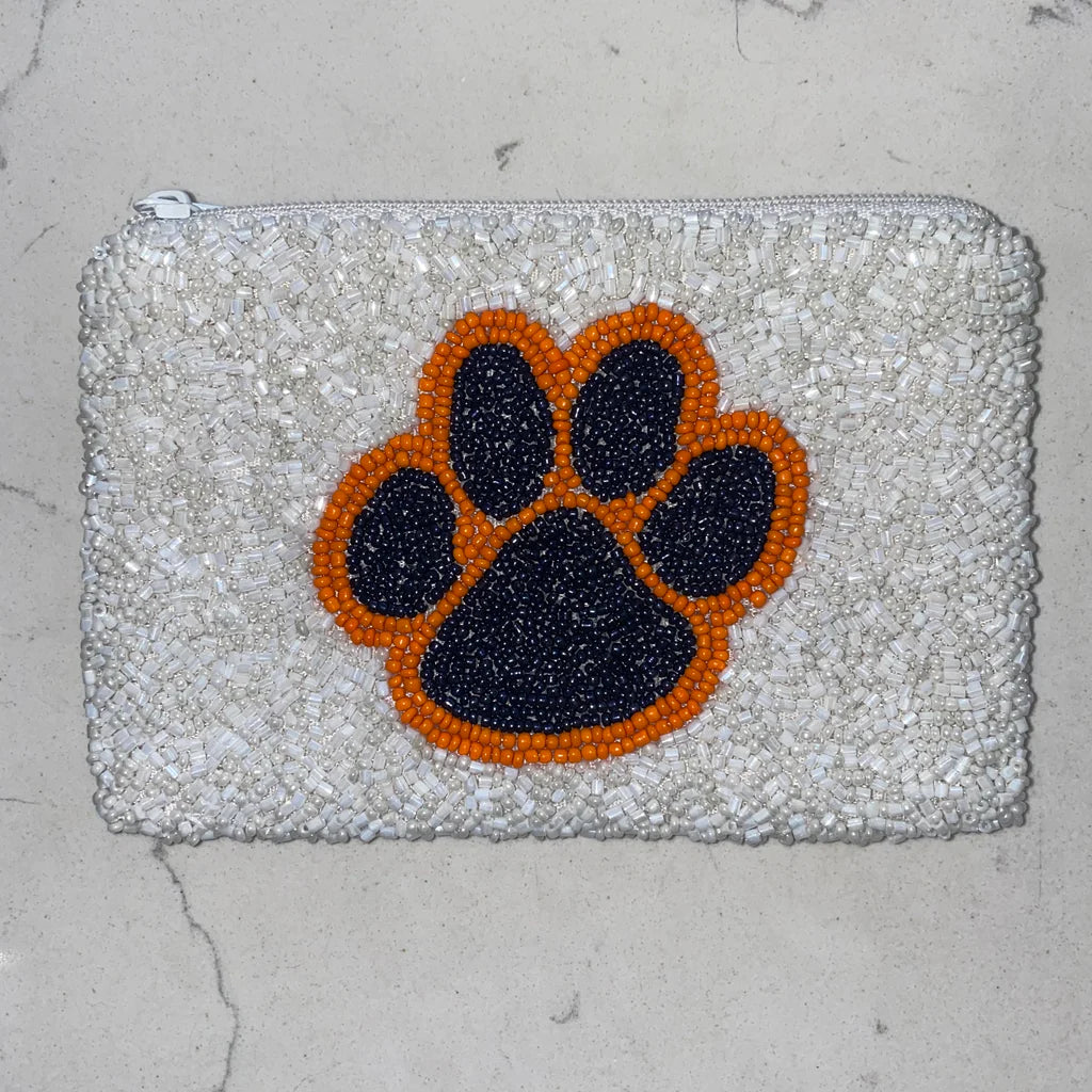 Beaded Game Day Coin Purse
