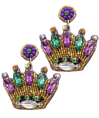 MG Crown Earrings