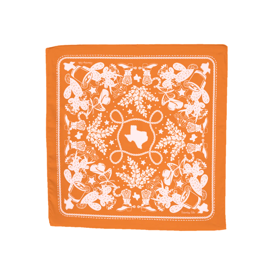 Texas Sun Embroidered Bandana