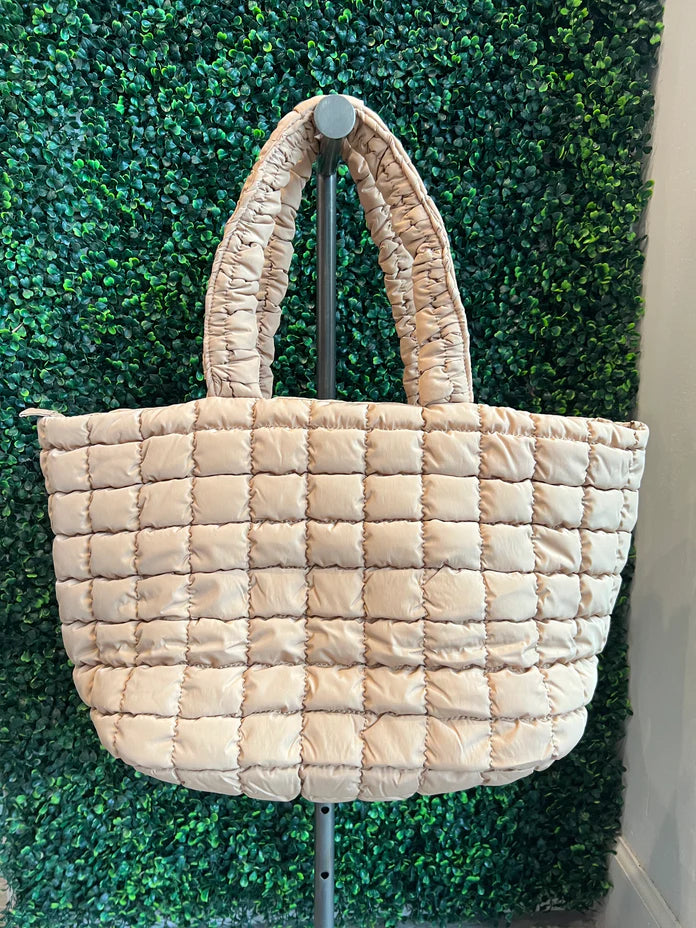 Square Quilted Tote