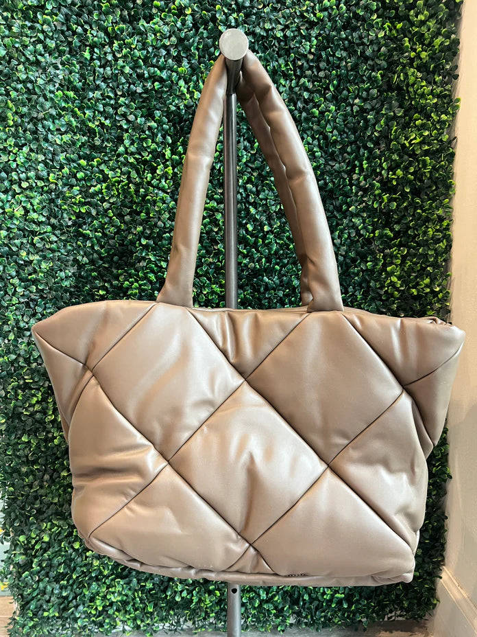 Diamond Quilted Tote